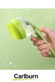 Sıvı Hazneli Şampuan Sabun Silikon Banyo Masaj Yapan Evcil Hayvan Kedi Köpek Tarağı - 5