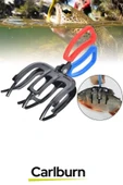 Özel Üretim Ergonomik Saplı Hafif Kaymayı Engelleyen 3 Pençeli 11 cm Balık Sabitleyici Maşa - 4