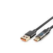 Type-C To Usb Kablo Akıllı 35W 1.2M Siyah HDX1300K - 1
