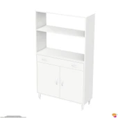 Modilayn VİO Fırın Dolabı (100x163,4x32.5 cm) Çekmeceli Kapaklı Mini/Midi Mikrodalga Mutfak Dolabı - 9