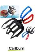 Özel Üretim Ergonomik Saplı Hafif Kaymayı Engelleyen 3 Pençeli 11 cm Balık Sabitleyici Maşa - 2