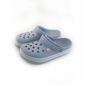 Çocuk Crocs Iconic Comfort Gri Pembe Terlik - 3