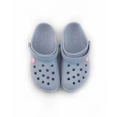 Çocuk Crocs Iconic Comfort Gri Pembe Terlik - 5