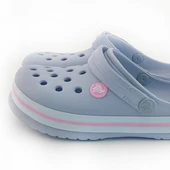 Çocuk Crocs Iconic Comfort Gri Pembe Terlik - 1