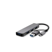 Type-C + Usb3.0 Hub 4*Usb3.0 Gri HDX7825 - 1