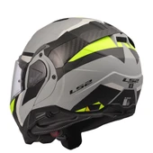 LS2 ADVANT 2 TRIPLE MAT GRİ- SİYAH-NEON SARI KASK - S - 4