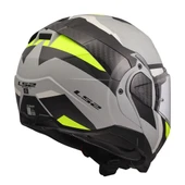 LS2 ADVANT 2 TRIPLE MAT GRİ- SİYAH-NEON SARI KASK - S - 6