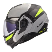 LS2 ADVANT 2 TRIPLE MAT GRİ- SİYAH-NEON SARI KASK - S - 3