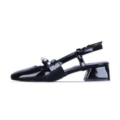 Ayakcenter Bnc1 Boncuklu 3Cm Kadın Topuklu Ayakkabı thumbnail 2