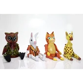 Ahşap Salanan Hayvan Figürü No:1 - 1