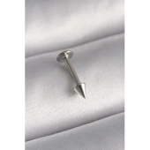 316L Çelik Gümüş Renk Çivi Model Piercing - 1