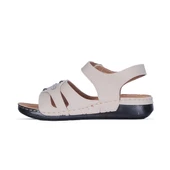 Ayakcenter 1108 Serra Cırtlı Kadın Düz Sandalet thumbnail 2