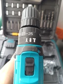 24v şarjlı matkap darbeli çift akülü 24 parça çantalı şarjlı vidalama matkap seti - 3