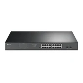 Tp-Link TL-SG1218MPE 16 Port 10-100-1000 Poe+ Switch 2 Port SFP Çelik Kasa Rack Mount thumbnail 1
