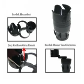 Periboia Ayarlanabilir Araç İçi Çoklu Bardak Tutacağı - 4