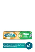 Corega Max Tutuş Ve Ferahlık Diş Protezi Yapıştırıcı Krem 40 gr thumbnail 1