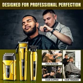 VGR Voyager V-694 Profesyonel Şarjlı Traş Makinesi Seti - 3'ü 1 Arada Kuaför Seti thumbnail 10