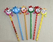 Periboia Ahşap Hayvan Figürlü Kurşun Kalem - 1