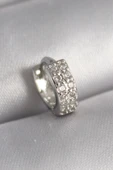 316L Çelik Gümüş Renk Zirkon Taşlı Tragus Piercing - 1