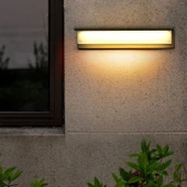 Elektrikle Çalışır, 24 Watt 3000 Kelvin İç ve Dış Mekan, Kapı Girişi, Çok Şık  Bahçe Duvar Led Aplik thumbnail 5