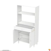 Modilayn VİO Fırın Dolabı (80x163,4x32.5 cm) Çekmeceli Kapaklı Mini/Midi Mikrodalga Mutfak Dolabı - 17