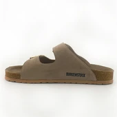 Birkenstock Arizona Gold Tokalı Yumuşak Kemer Vizon Kadın Terlik - 5