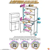 Modilayn VİO Fırın Dolabı (65x163,4x32.5 cm) Çekmeceli Kapaklı Mini/Midi Mikrodalga Mutfak Dolabı - 4