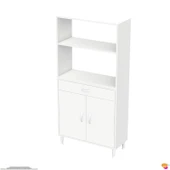 Modilayn VİO Fırın Dolabı (70x163,4x32.5 cm) Çekmeceli Kapaklı Mini/Midi Mikrodalga Mutfak Dolabı - 9