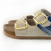 Birkenstock Arizona Gold Tokalı Yumuşak Kemer Bej Kadın Terlik - 2