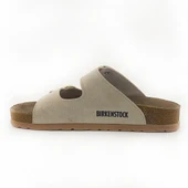 Birkenstock Arizona Gold Tokalı Yumuşak Kemer Bej Kadın Terlik - 5