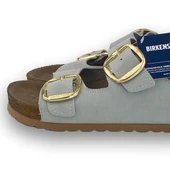 Birkenstock Arizona Gold Tokalı Yumuşak Kemer Taş Kadın Terlik - 2