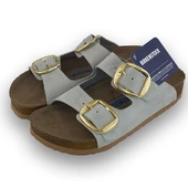 Birkenstock Arizona Gold Tokalı Yumuşak Kemer Taş Kadın Terlik - 3