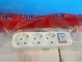 Vira 3lü 3mt Anahtarlı Topraklı Priz - 1