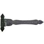 Antika Tarz Dekoratif Pirinç Kuyruklu Yönlü Dövme Menteşe - Battal, Oksit - 1