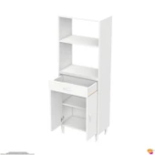 Modilayn VİO Fırın Dolabı (55x163,4x32.5 cm) Çekmeceli Kapaklı Mini/Midi Mikrodalga Mutfak Dolabı - 8