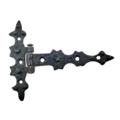 Antika Tarz Dekoratif Pirinç Yıldız Kuyruklu Menteşe - 85x110 Mm, Oksit - 1