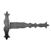 Antika Tarz Dekoratif Pirinç Kuyruklu Dövme Menteşe - 251x393 Mm, Oksit - 1