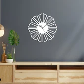Beyaz Modern Ahşap dekor Saat - 1