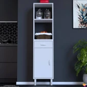 Modilayn VİO Fırın Dolabı (45x163,4x32.5 cm) Çekmeceli Kapaklı Mini/Midi Mikrodalga Mutfak Dolabı - 3