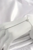 Pirinç Gümüş Renk Su Yolu Zirkon Taşlı Yıldız Model Kadın Şahmeran - 1