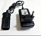 Yatak Pompa Adaptörü Çakmak Adaptörü Araç Çakmaklık Çevirici Ev Tipi 30W/2,5/12V thumbnail 2