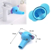 BUFFER® Çocuklar İçin Eğitici ve Güvenli Musluk Uzatıcı Genişletici Başlık Aparatı Fil Figürlü thumbnail 5