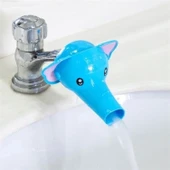 BUFFER® Çocuklar İçin Eğitici ve Güvenli Musluk Uzatıcı Genişletici Başlık Aparatı Fil Figürlü thumbnail 2