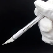 BUFFER® Zanaat 16 Parça Hobi Gravür Ahşap Heykel Çömlek Oyma Şekil Verme 13 Maket Bıçak Neşter Seti thumbnail 5