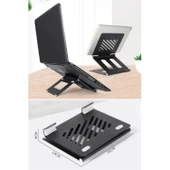 Buffer®  Ayarlanabilir Metal Dizüstü Destek Tabanı Katlanabilir Taşınabilir Laptop Sehpası Standı - 6