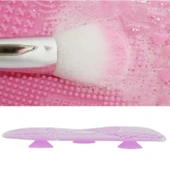 BUFFER® Pratik Kolay Makyaj Fırçası Temizleme Matı Aparatı Aleti Küçük - 8