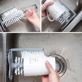 BUFFER® Pratik Kolay Fonksiyonel Vantuzlu Elde Bulaşık Yıkama Fırçası - 6