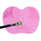 BUFFER® Pratik Kolay Makyaj Fırçası Temizleme Matı Aparatı Aleti Küçük - 1