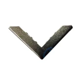 Kitap, Kapak, Menü, Albüm Köşesi, Büyük - 23x40mm, Nikel, 10 Adet - 1