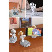 BUFFER® Mini Astronot Model Telefon ve Tablet Tutucu Standı - 7